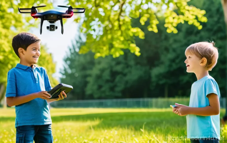 아동 드론 교육 - **Prompt 1: Young Engineers Assembling Drones**
"A diverse group of 8-12 year old children, wear... 아동 드론 교육 - **Prompt 1: Young Engineers Assembling Drones**
"A diverse group of 8-12 year old children, wear...